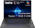 Lenovo ThinkPad E16, 16" Touchscreen, AMD Ryzen 7 250, 16GB DDR5, 512GB SSD | Business AI PC Laptop, FHD+ Anti-Glare, > Intel Ultra 7 155U, Numeric Keypad, IR Webcam, Thunderbolt 4, Ethernet, Win 11 Pro by ISTComputers