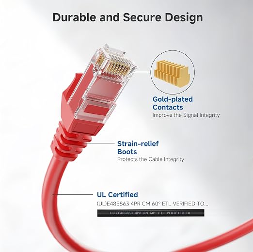 Cable Matters 10Gbps Snagless Cat 6 Ethernet Cable - 10ft - Image 4