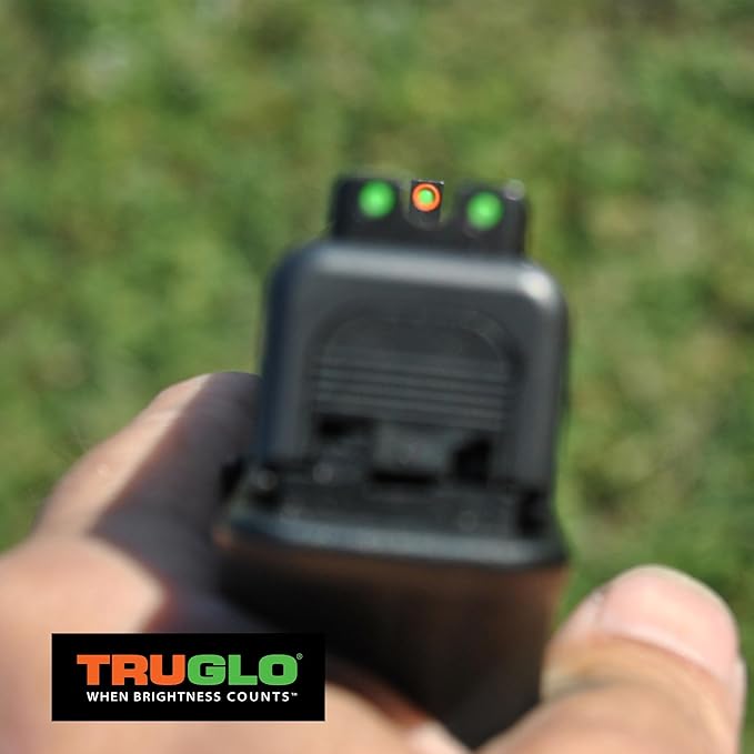 Truglo TFX PRO Handgun Sight, Glowing Shock Proof Tritium and Fiber Optic Night - Image 4