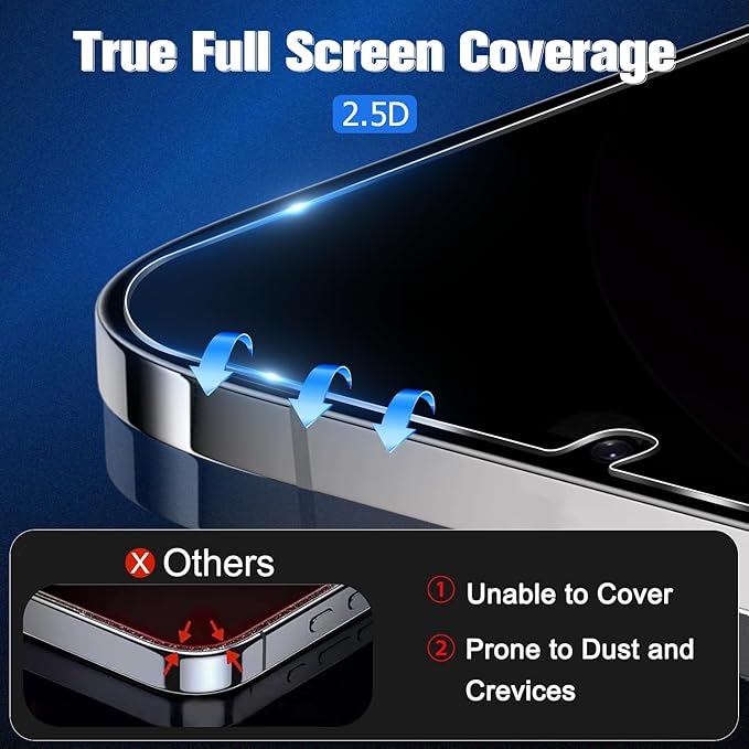 Galaxy S23 Privacy Screen Protector Tempered Glass, 9H Hardness 2D Curved Full - Image 4