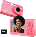 4K 64MP Digital Camera, Compact Mini Cameras by HUAZIX