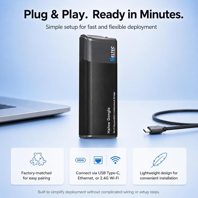 2 Packs WiFi HaLow Dongle, 802.11ah Wireless Bridge Point to Point Long Range - Image 4