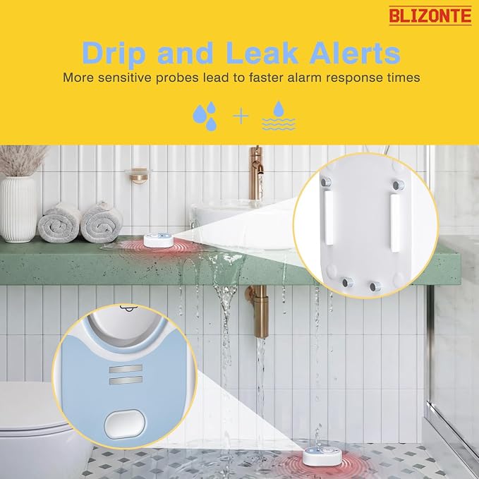 Water Leak Detector, 5-Year Battery Life, Water Alarm - Image 5