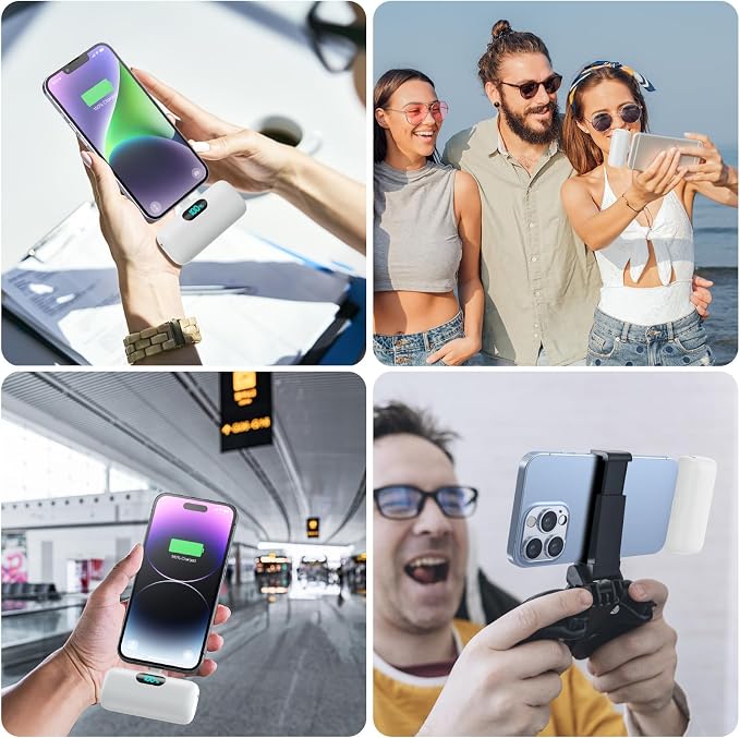 Small Portable Charger for iPhone 5000mAh, PD Fast Charging Power Bank,Mini Battery Pack Portable Phone Charger Travel Essentials for iPhone 14/14 Pro Max/13/13 Pro/12 Pro/11/XS/XR/X/8/7/6/SE Series - Image 7
