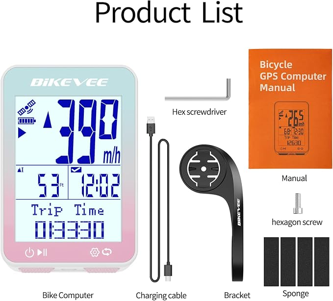 GPS Bike Computer Wireless Bicycle Speedometer Odometer 9 Languages Auto - Image 8