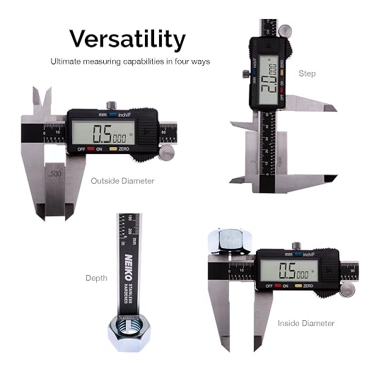 NEIKO 01408A 8” Electronic Digital Caliper Extra Large Display | 0-8 Inches | - Image 4