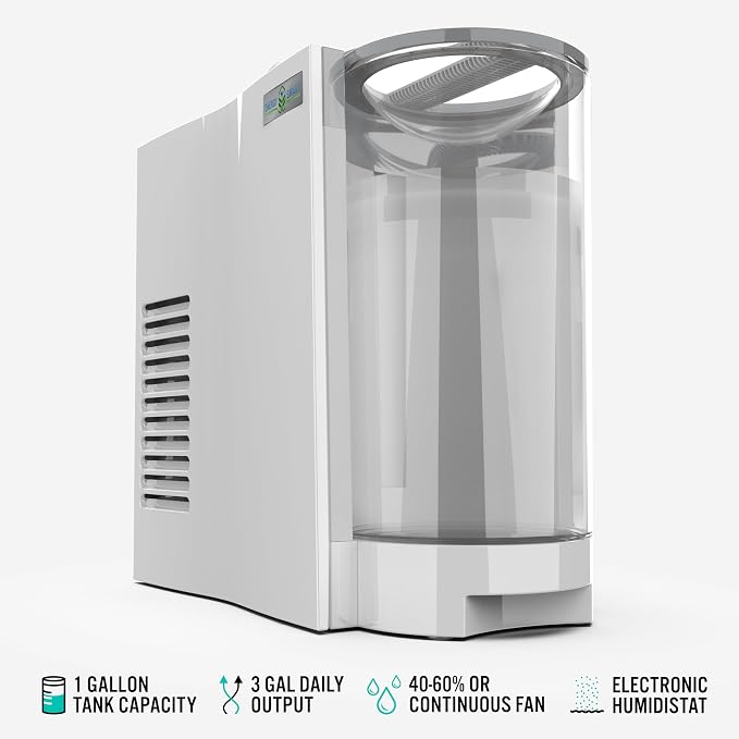 Vornado EVDC300 Energy Smart Evaporative Humidifier with Automatic Shut-off, 1 Gallon Capacity, LED Display, White - Image 2