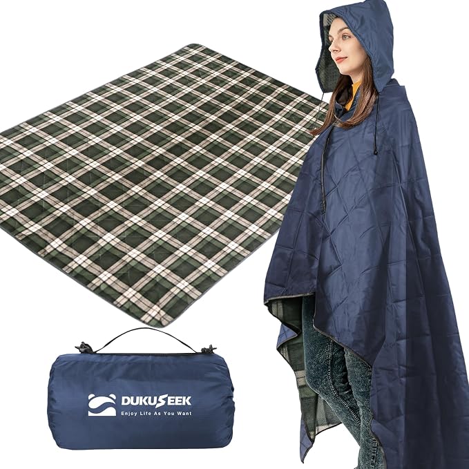 DUKUSEEK Large Outdoor Blanket, Camping Blankets by DUKUSEEK
