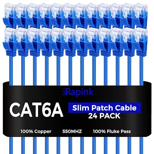 Rapink Cat6a 3ft Ethernet Cables by Rapink