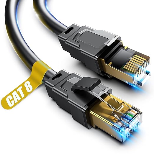 Vabogu Cat 8 Ethernet Cable 75FT, Heavy Duty 26AWG High Speed 40Gbps 2000MHz by VABOGU