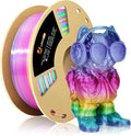 LOVOON Silk PLA 3D Printer Filament, Shiny Rainbow PLA Filament 1.75mm by LOVOON