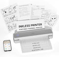 PRT Portable Printer Wireless for Travel, Support 8.5x11 US Letter&A4 Thermal by PRT