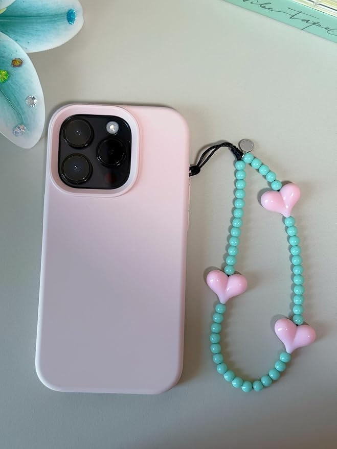 Drawwind Phone Charm Beaded Wristlet Strap Universal Cell Phone Lanyard Cute - Image 2