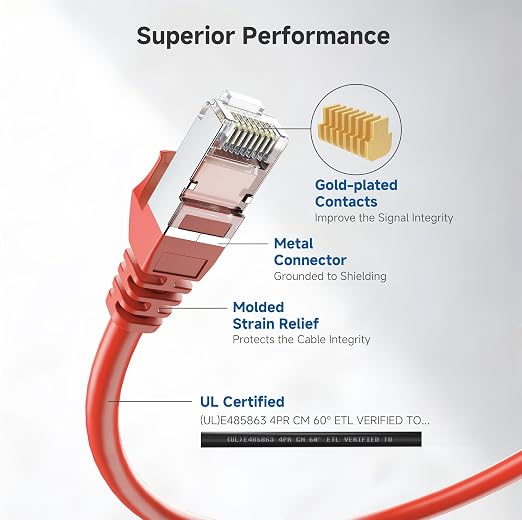 Cable Matters 10Gbps Snagless Long Shielded Cat 6A Ethernet Cable - 150ft - Image 3
