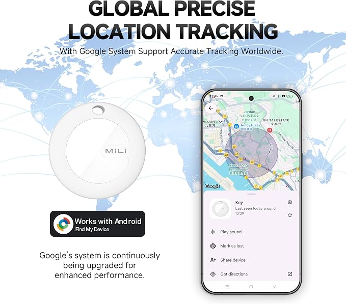 MiLi Air Tracker Tags for Android 1 Pack, Air Smart Tags for Keys - Image 4