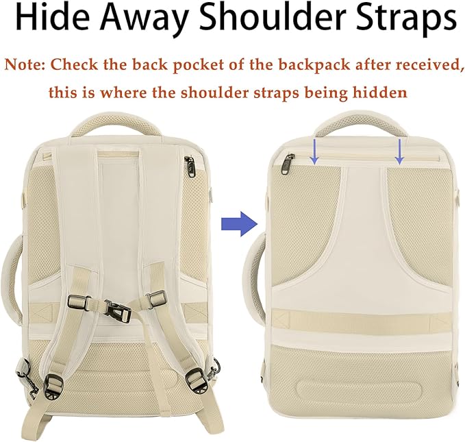MATEIN Large Travel Backpack Women, Lightweight Carry on Backpack & Hidden - Image 4