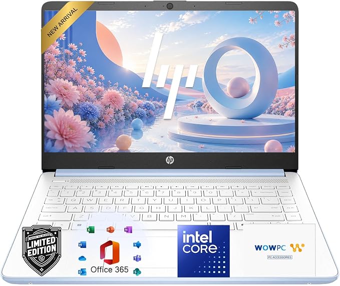 HP 14" Laptop, Intel N150 Processor, 4GB RAM, 128GB SSD, 1TB Cloud Storage, Long Battery Life, Windows 11 with Microsoft 365 for Business, Students & Everyday Use by Unknown
