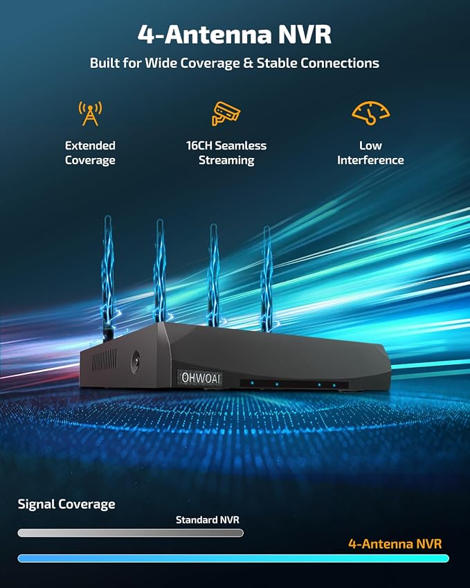 《130° Wide Angle & 4K Ultra HD》 Security Cameras Wireless Outdoor, Home WiFi - Image 8