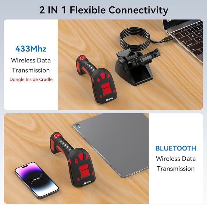 Alacrity Long Distance 1D 2D Industrial Barcode Scanner, Wireless Charging - Image 6