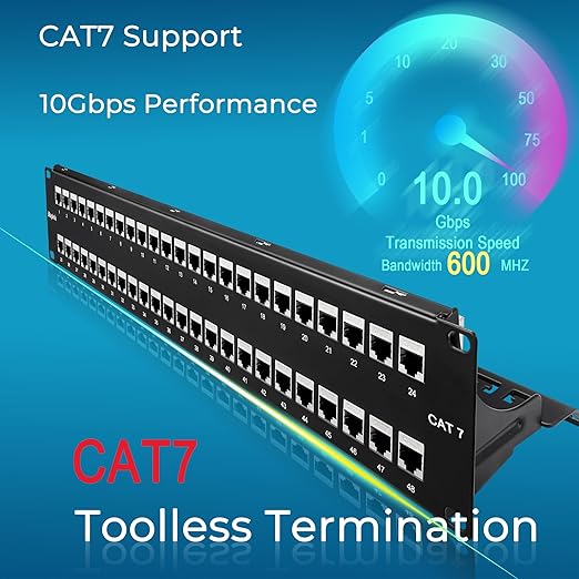 Rapink Patch Panel 48 Port Cat7 - Image 2