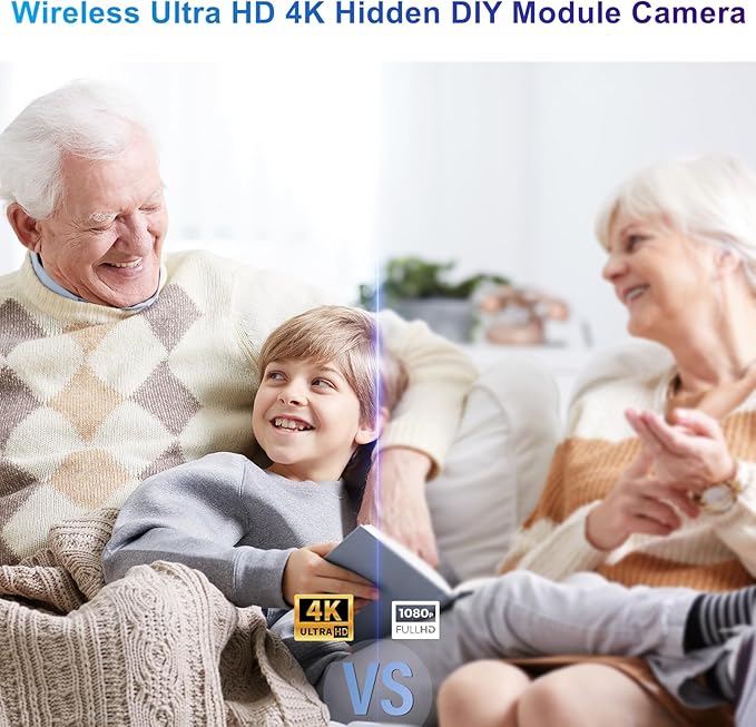 Real Full-4K-HD-Mini-Camera, DIY Module Tiny Wireless Remote Control Nanny - Image 5