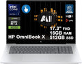 HP OmniBook X AI Laptop 17.3" FHD Touch Intel 8-core Ultra 7 256V 47 AI Tops 16GB RAM 512GB SSD GeForce RTX 4050 Thunderbolt Backlit Wi-Fi7 for Creator Designer Business Professional Win11 ICP Hub by HP