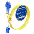 SpeedyCables- OS2 LC to SC Fiber Patch Cable 3M/10ft, 1G/10G 9/125um Single by SpeedyCables