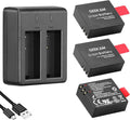 Action Camera Battery Pack, 1350mAh Rechargeable Battery by GEEKAM
