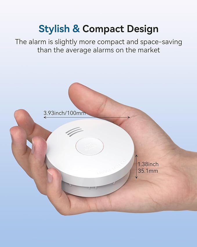 SITERWELL Smoke Detector, Smoke Detector 10 Year Battery - Image 4