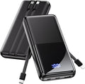 Portable Charger Power Bank - 15000mAh Battery Pack 22.5W Fast Charging Built-in Cable, Portable Phone Charger for iPhone All Models Samsung Android, Airline Friendly Camping Travel Essentials, 1 Pack by CFIAI