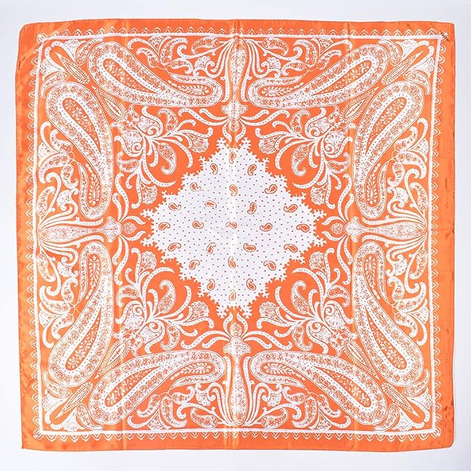 4Pcs Silk Head Scarves for Women Satin Hair Scarf 35”Large Square Bandana Silk - Image 3