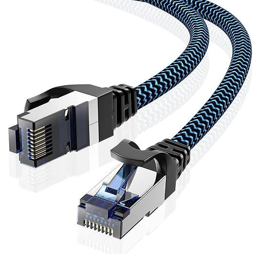 Cat8 Ethernet Cable 3 ft 1 Pack, High Speed 40Gbps 2000MHz, Compatible by CABNEER