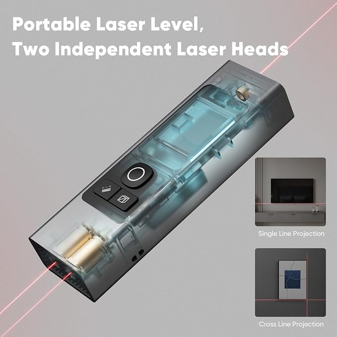 2-in-1 Laser Measure & Line Laser 196 FT - Image 4