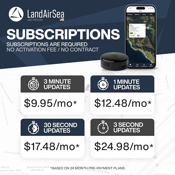 LandAirSea Overdrive GPS Tracker — Extended Life Battery, and Waterproof. - Image 5