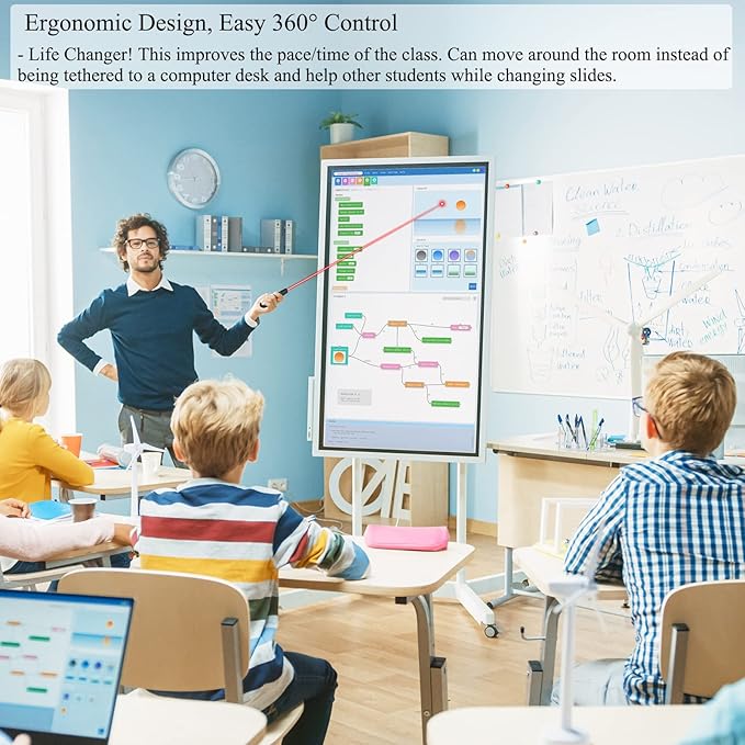 Wireless Presentation Clicker for Google Slides: 100ft Range | Ultra-Bright - Image 3