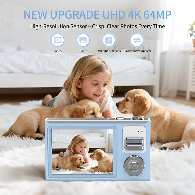 Digital Camera for Kids & Beginners, 4K Digital Camera - Image 2