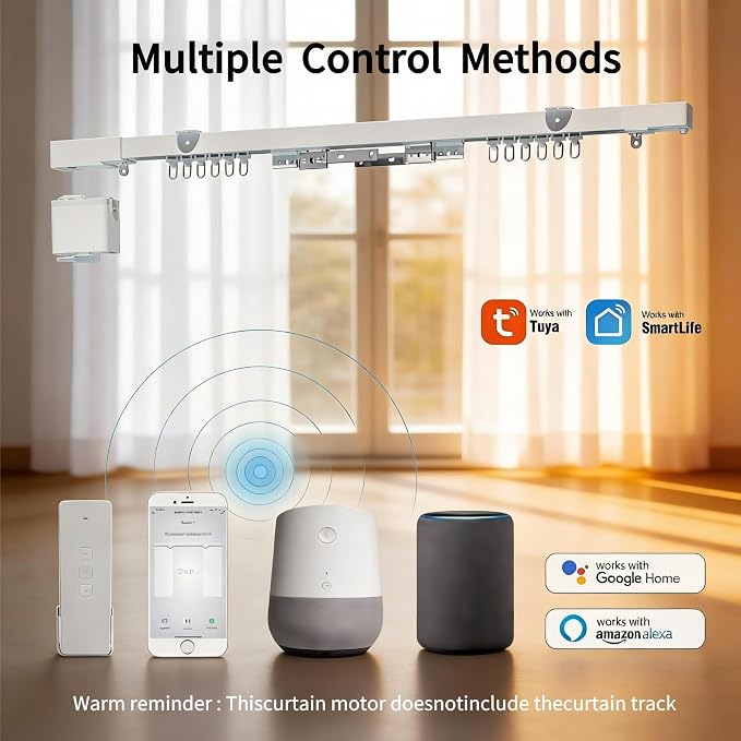 Mini WiFi Motor with Plug for Smart Curtain Track System, Automatic Ceiling - Image 7