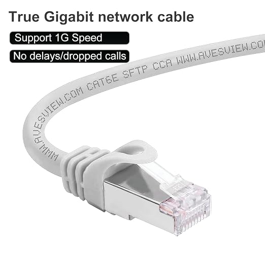 CAT 6 Shielded 100 FT Ethernet Cable, Indoor High-Speed 10Gbps Shielded 100 - Image 4