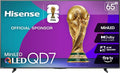 Hisense 65" Class QD7 Series Mini-LED 4K UHD Smart Fire TV (65QD7QF, 2025 Model) - QLED, HDR10+, Dolby Vision, Dolby Atmos, Game Mode Plus, ALLM, Alexa Built in with Voice Remote, Streaming TV, Black by Hisense