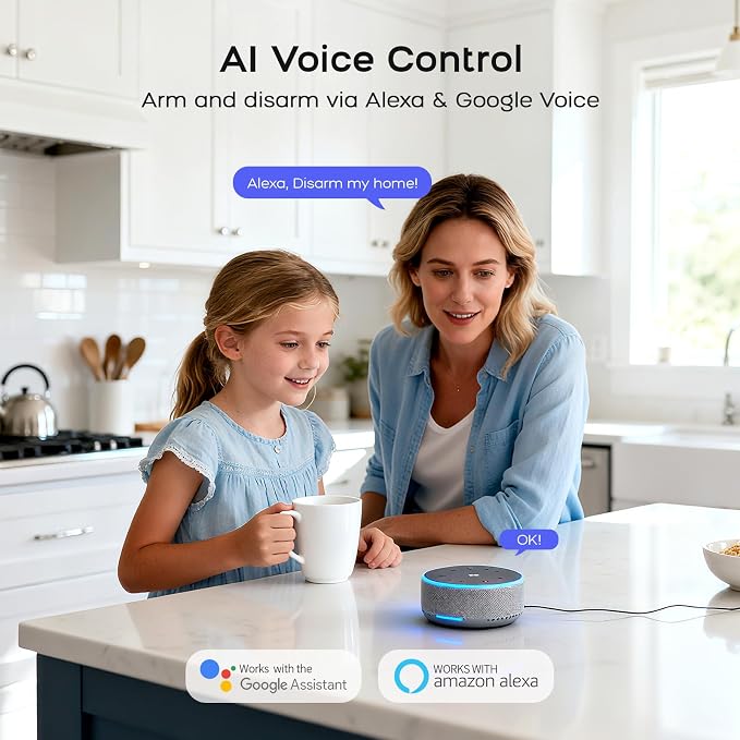 Wireless Home Security System, SOS Button, Door/Window Sensors, APP Insta Alert - Image 2