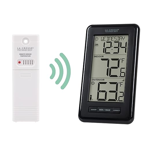 La Crosse Technology 308-43647-INT Digital Black Wireless Thermometer - Image 2