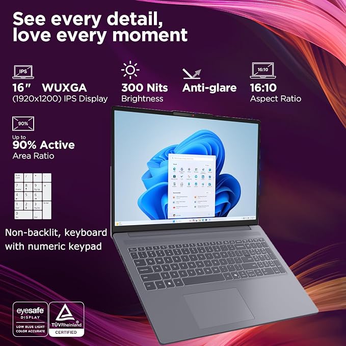 Lenovo 16" Premium Laptop, i7-13620H, 24GB DDR5 1TB SSD | High-Compute H-Series CPU, Windows 11, For Ultimate Power Business Multitaskers, 2026 Edition - Image 3