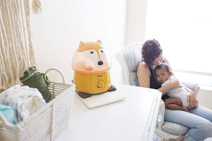 Crane 1 Gallon Animal Cool Mist Ultrasonic Humidifier for Kids' Bedroom and Nursery, Automatic Shut off, Adjustable Output, Fox - Image 4
