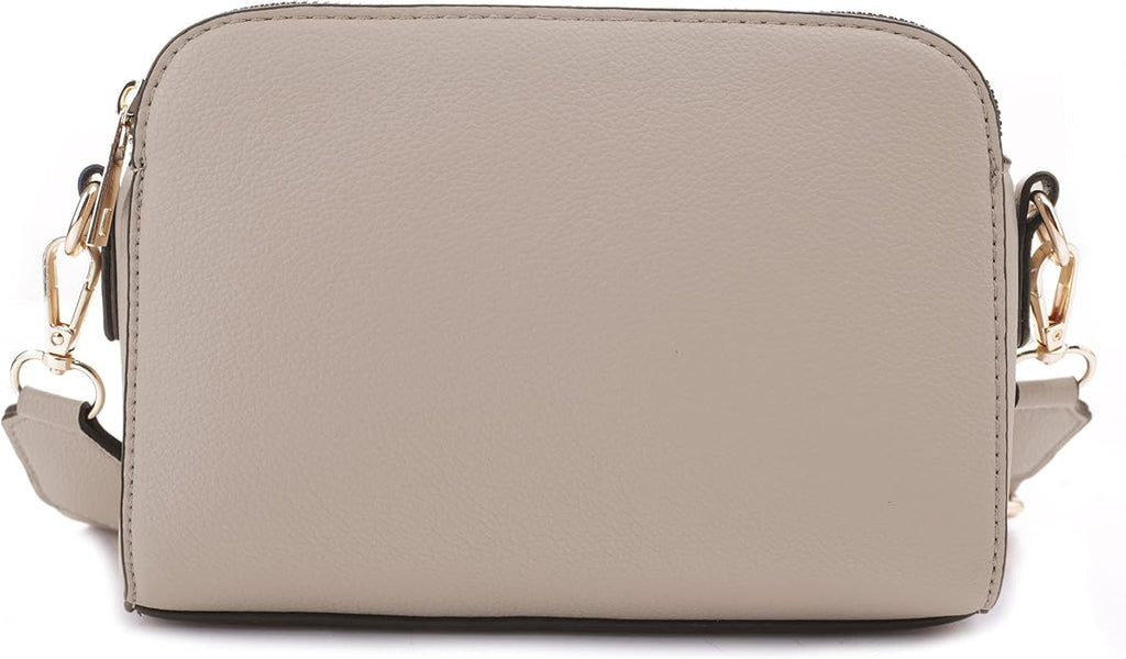 EVVE Crossbody Bags for Women Trendy Triple Zip Small Crossbody Camera Bag Purse - Image 3