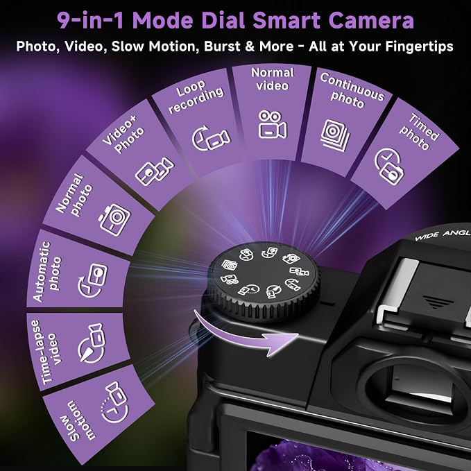 6K Digital Camera for Photography Autofocus, 2026 Upgraded 64MP WiFi Vlogging - Image 8