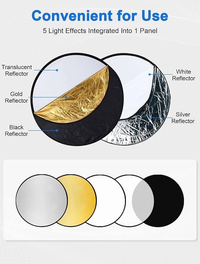 Selens Portable 43inch/110cm Light Reflector - Image 6