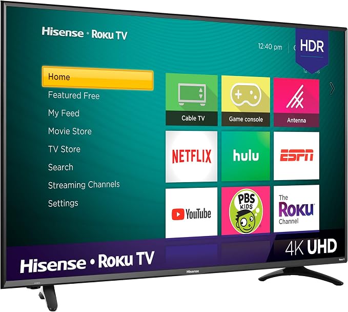 Hisense 50R7E 50-Inch 4K Ultra HD Roku Smart LED TV HDR (2019) - Image 4