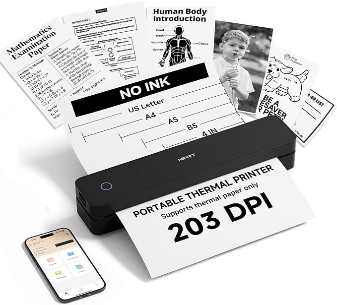 HPRT Inkless Portable Printer Wireless by HPRT