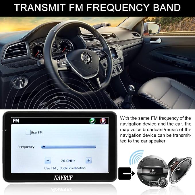 GPS Navigator for Car Truck RV，7 inch Touch Screen Latest 2026 Map, Support - Image 6