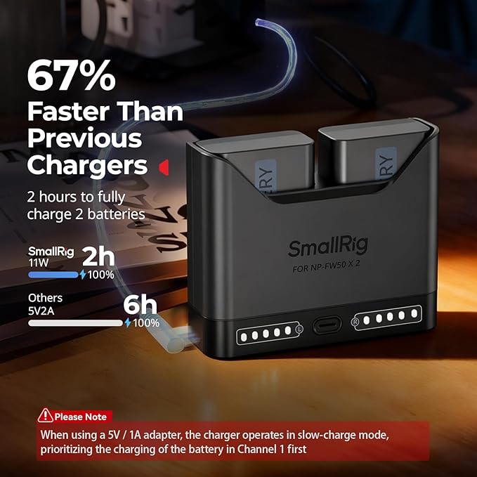 SMALLRIG NP-FW50 Battery Charger - Image 3